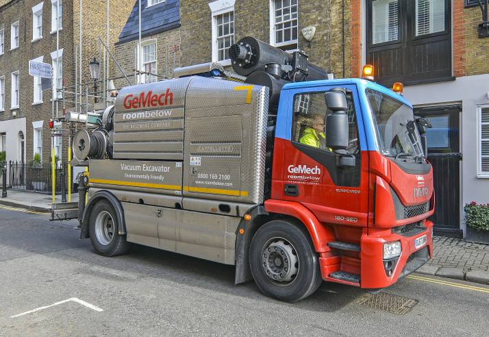 London basement construction companies Basement Vacuum Excavator London