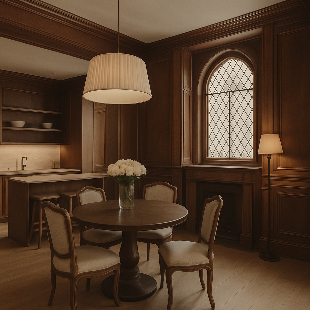 victorian-basement-construction-highgate Victorian-style basement construction in Highgate with rich wood panelling and warm minimalist design